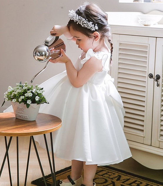 Princess 純手工訂製♚夢幻光澤緞面公主禮服