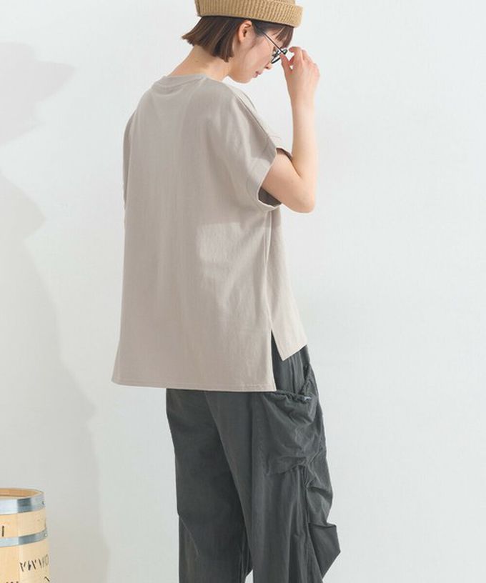 日本 Lupilien - 16OE天竺棉 法式英文標語短袖上衣-白