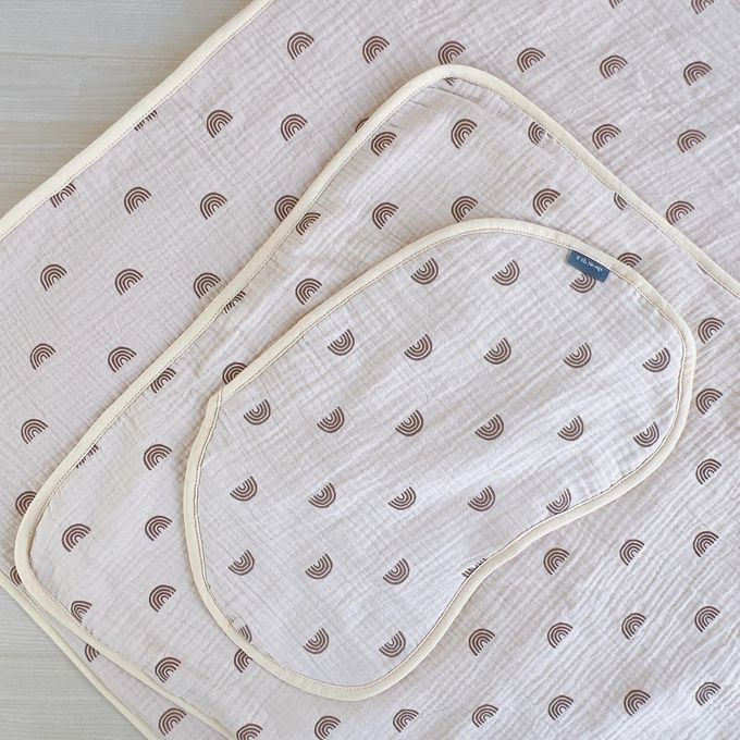 Chi-mi啾米 - 十層紗寶寶枕巾2件組