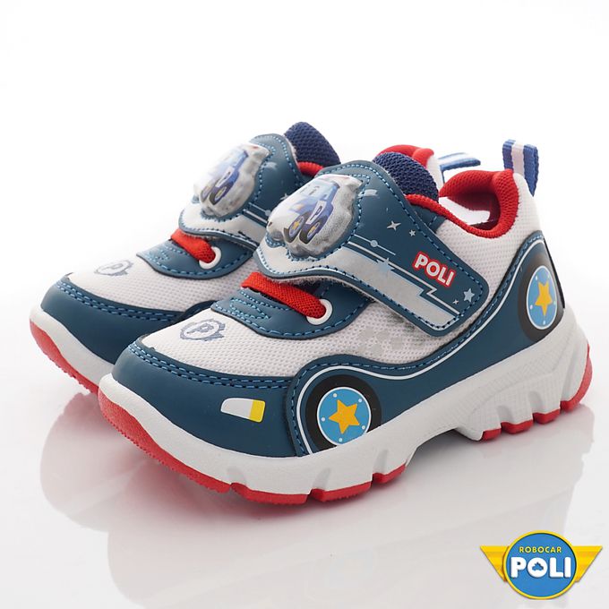 台灣製波力電燈運動童鞋(中小童段)-運動鞋-藍