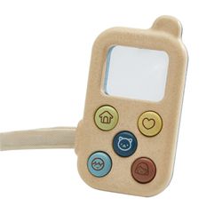 泰國 Plantoys - 我的手機(英倫藍)-原木認知玩具