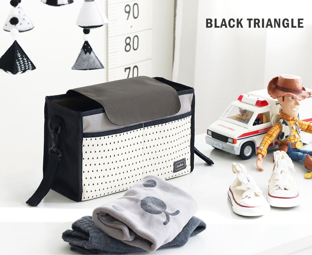 韓國 Conitale - 多用途推車置物袋-灰底點點 (300*190*130mm)