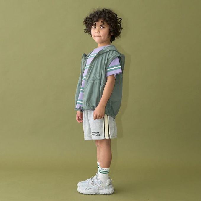 日本 b-ROOM - 2way輕巧尼龍連帽風衣(袖可拆)-亮藍