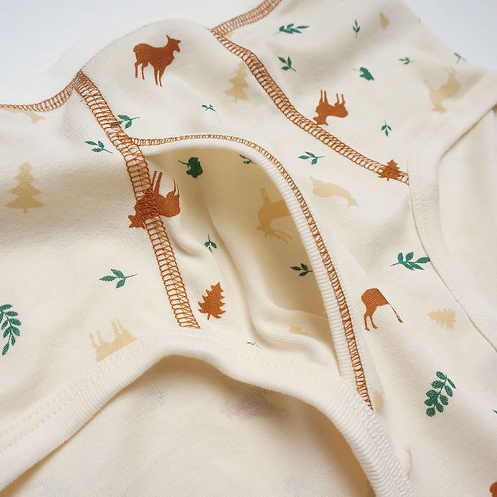 Annypepe - 男童純棉鹿三角褲-米黃 (110-150cm)