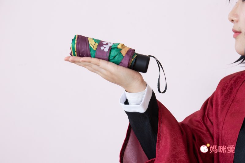 日本代購 - 鬼滅之刃 輕量迷你折疊傘-富岡義勇 (長17cm)