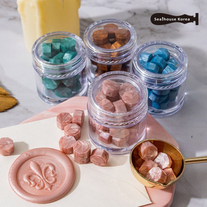 韓國 Sealhouse - 迷你單色蠟粒-銅-約18~20粒