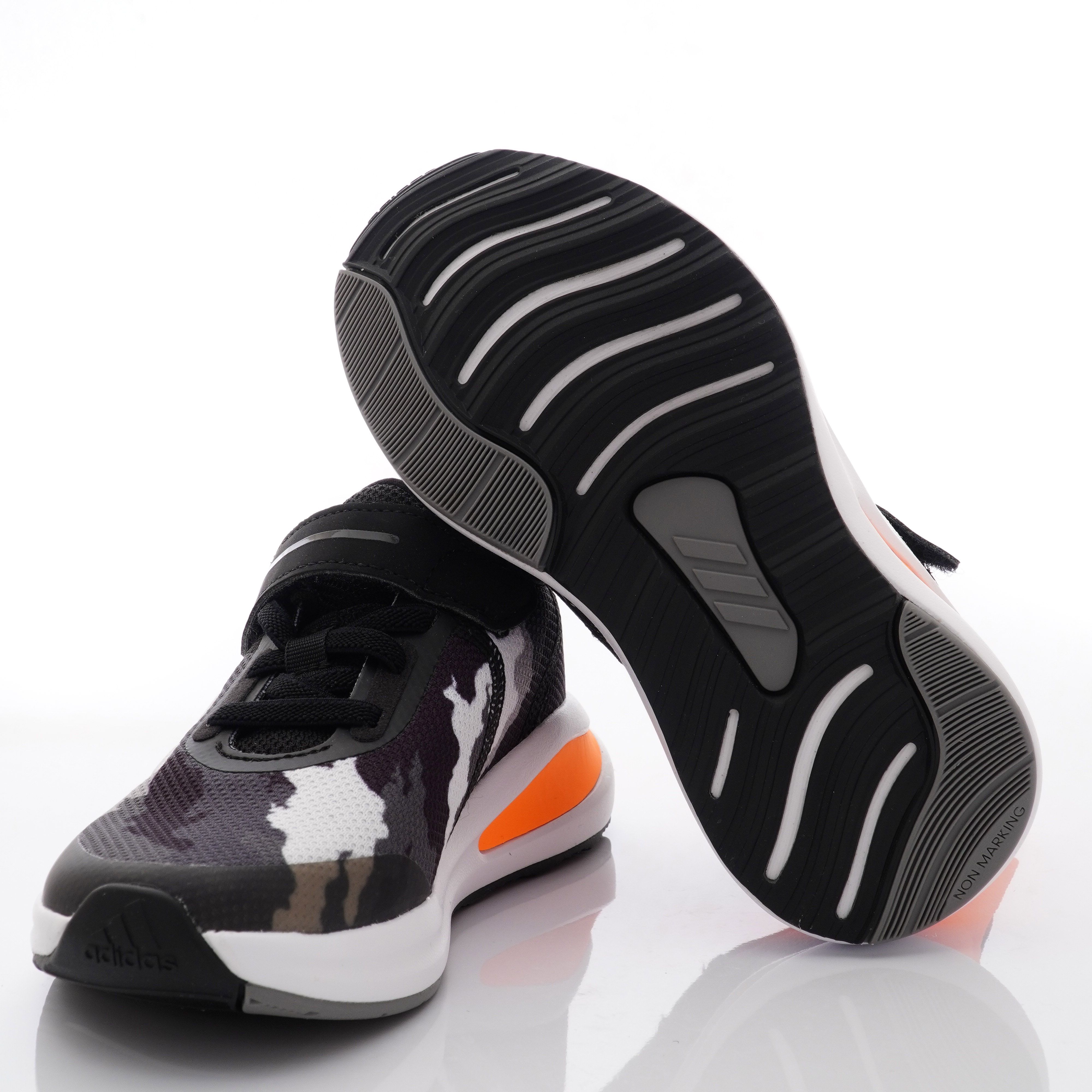 adidas - 運動童鞋-迷彩輕量運動鞋款(中小童段)-黑橘