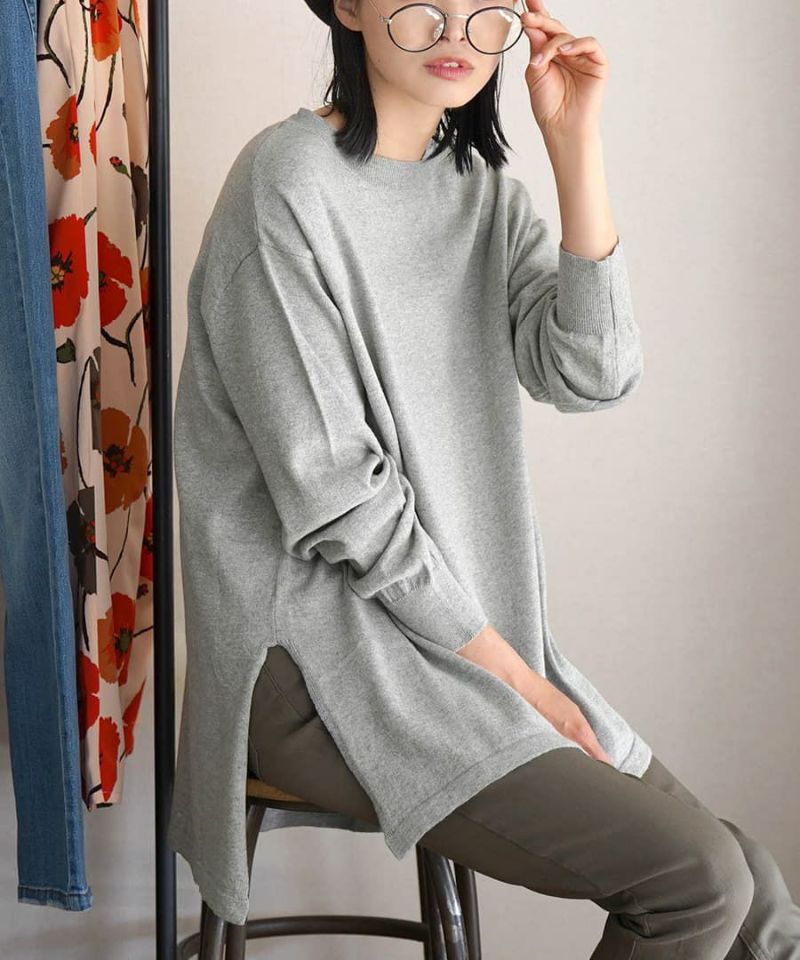 日本 zootie - 純棉薄針織百搭長袖上衣-黑