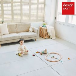 Design Skin - 皮革織物摺疊地墊-象牙白-(240 x 140 x 4 cm)