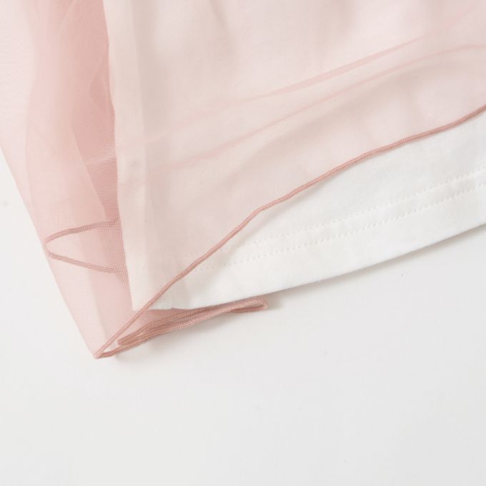 日本 Lycee mine - 接觸冷感 緞帶短袖蛋糕洋裝-薰衣草