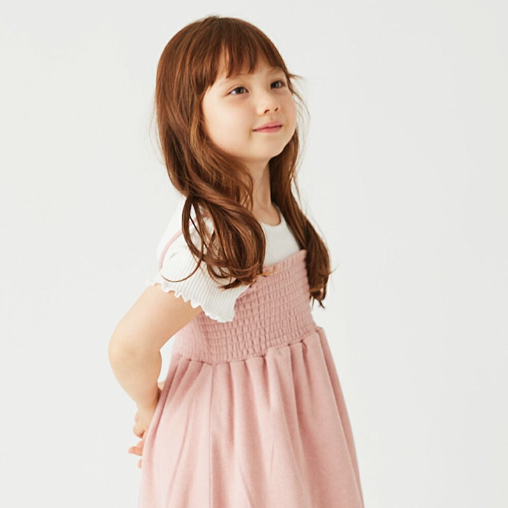 日本 evercloset - 2 WAY柔軟絨玩水材質細肩帶洋裝-水手藍