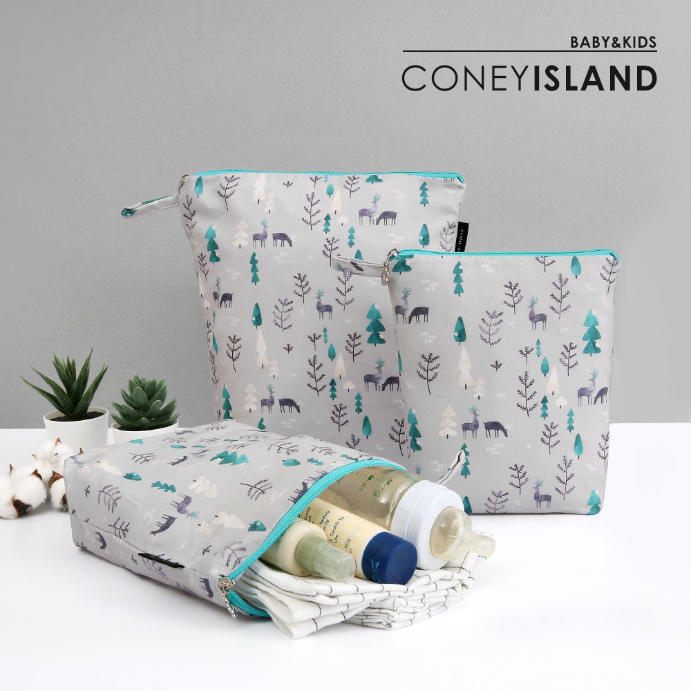 韓國 Coney Island - 防水多功能收納袋-寧靜森林