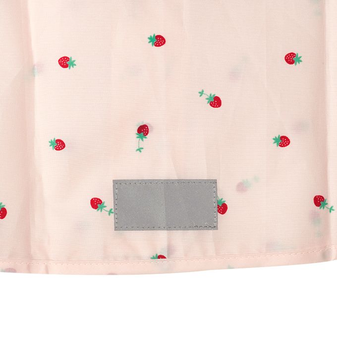 akachan honpo - 短斗篷式雨衣-水果-粉紅色 (80~95cm)