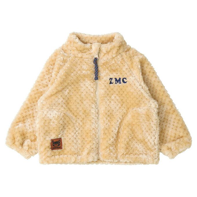 日本 ZOOLAND - 泰迪熊毛絨可愛動物臉休閒外套-貓熊-黑