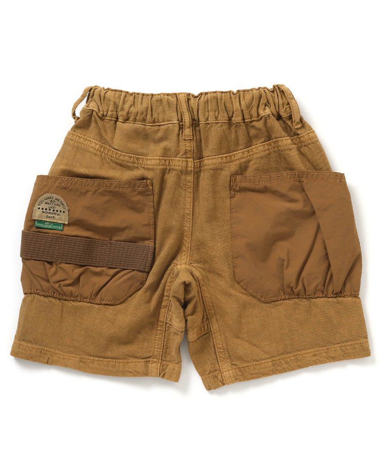 日本 BREEZE - 大口袋工裝風帥氣短褲-黑白條紋