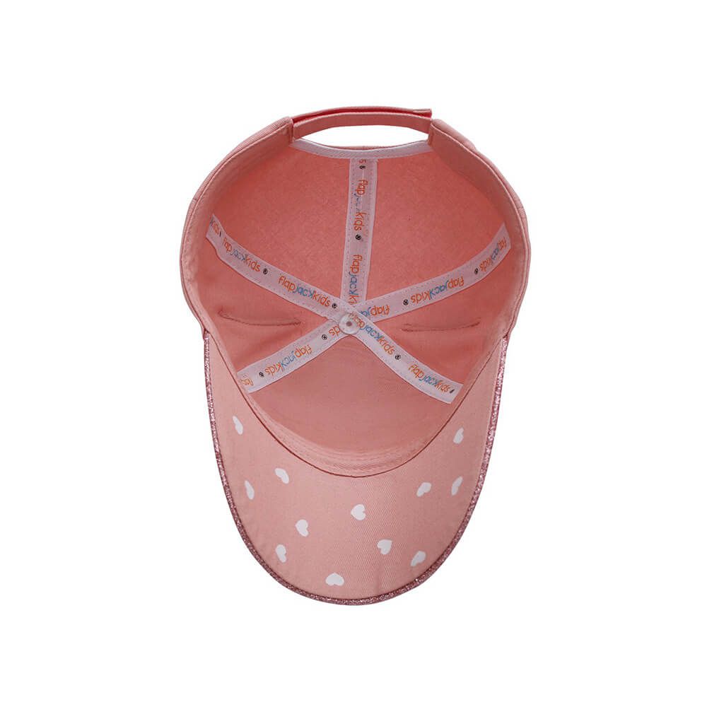 加拿大 flapjackkids - 3D防曬透氣棒球帽-貓咪-粉色 (4y-6y)