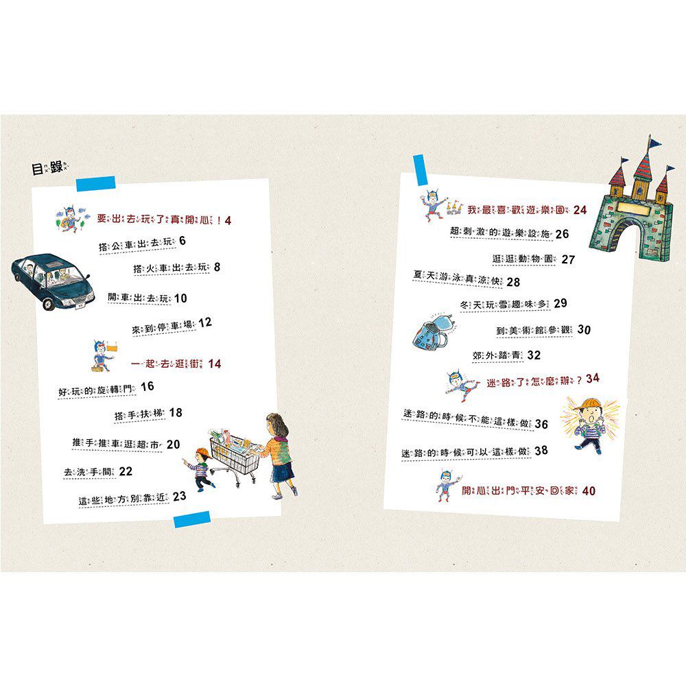 安全生活打勾勾：我出去玩會小心