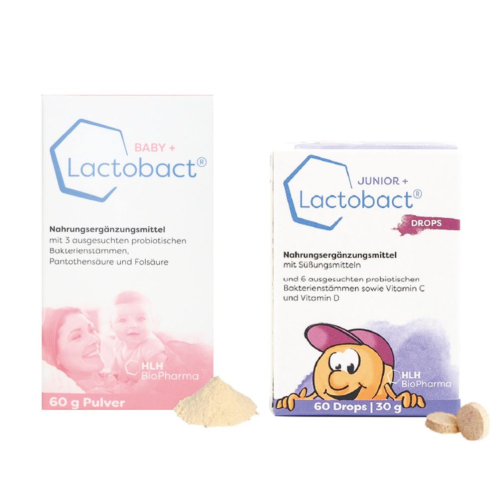 Lactobact® 德國萊德寶 - 【萊德寶幼幼UU餐】幼兒配方益生菌(0-8歲專用)+孩童配方益生菌(2-8歲專用)
