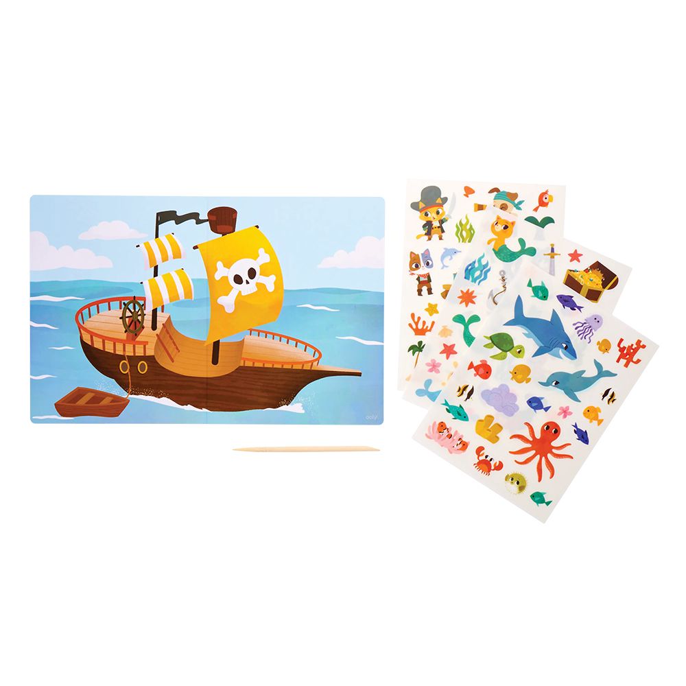 【創意發想貼紙】幼兒轉印貼紙創作組 (海洋探險記)