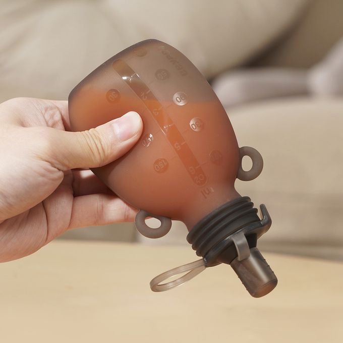 紐西蘭 HaaKaa - 矽膠小熊飲水袋(可裝飲料/果泥/嬰兒食品)-2入x170ml