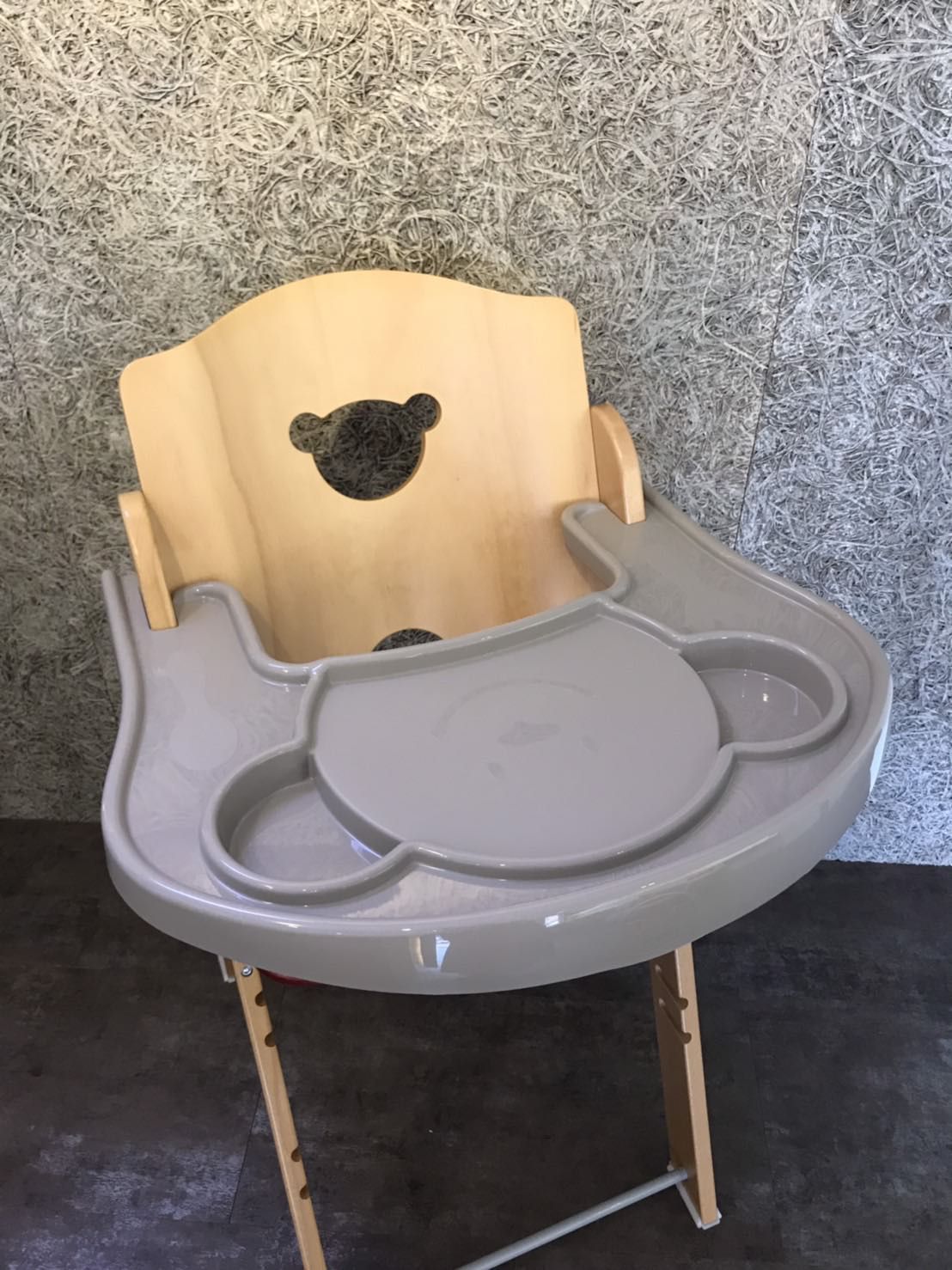 義大利 Pali - 小熊餐盤-橘-橘色-適用於熊寶寶成長餐椅