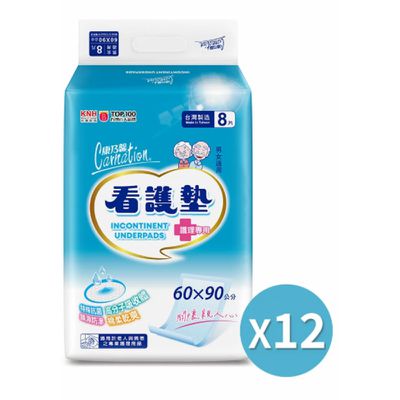康乃馨 - 成人看護墊60X90cm(8片x12包)/箱-8片x12包