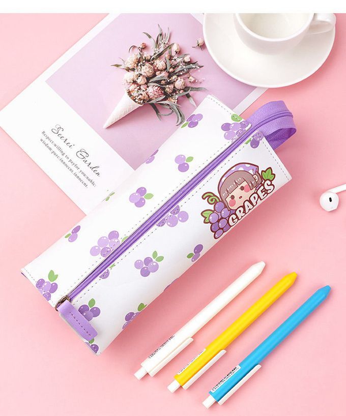 Vanibaby - 小麻糬魔方鉛筆袋_水果系列 (送點點膠筆一支)-小蜜桃