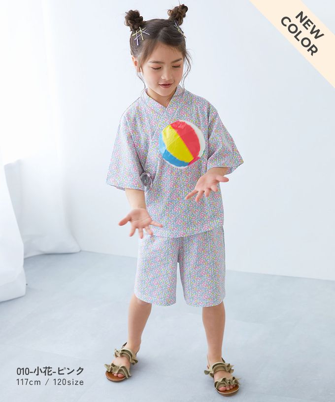 日本 devirock - 期間限定！夏日風情甚平套裝-海洋-淺紫