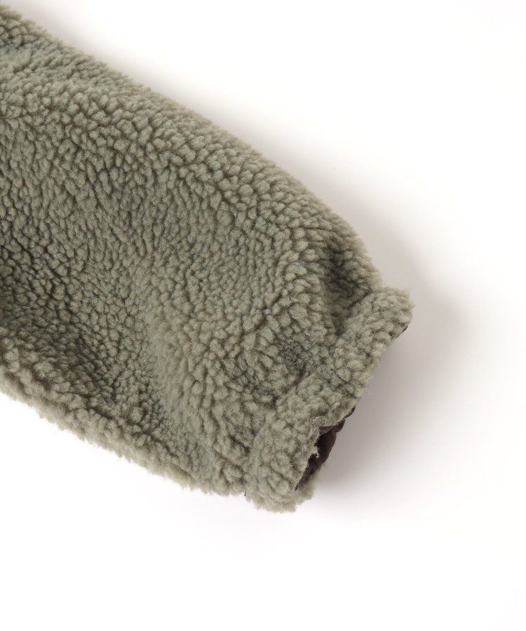 日本 BREEZE - 異材質雙面穿帥氣感外套-黑