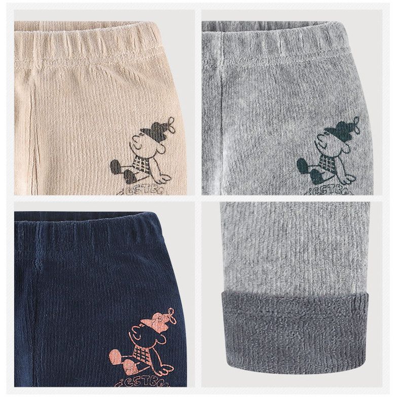 韓國 milk mile - 小小孩針織內搭褲-灰