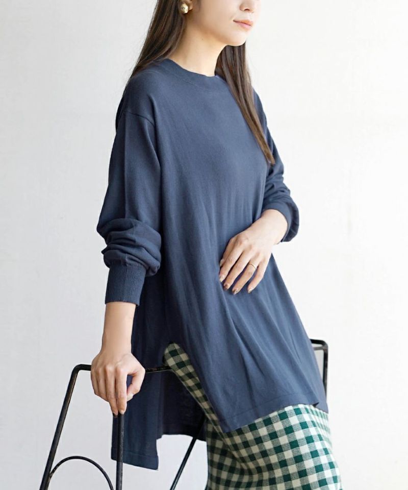 日本 zootie - 純棉薄針織百搭長袖上衣-黑