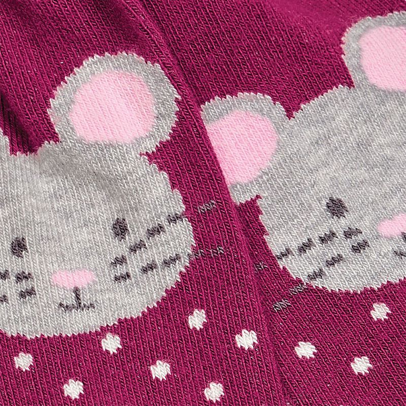 英國 JoJo Maman BeBe - 嬰幼兒/小童內搭褲襪/保暖襪-膝蓋小灰鼠