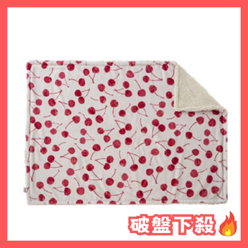 日本小泉 - 輕量極柔保暖毛毯/蓋毯-美味櫻桃-米杏