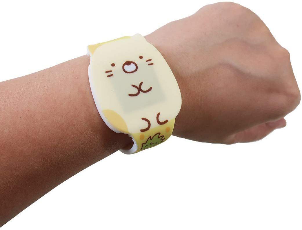 日本代購 - 角落生物 兒童手錶-白熊-按鈕顯示款/立體錶帶 (白)