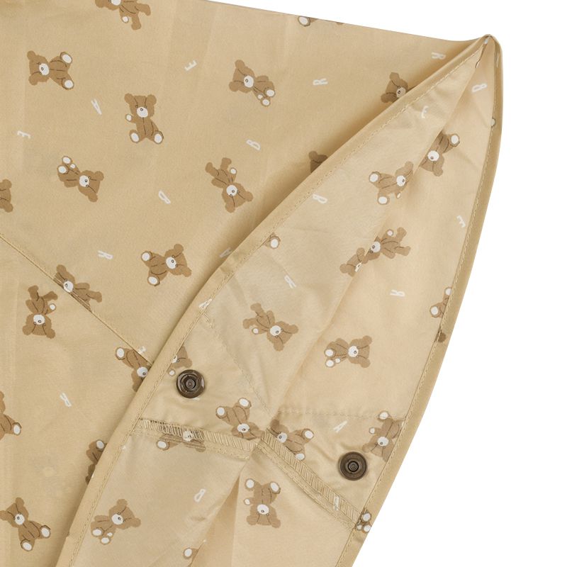 akachan honpo - 短斗篷式雨衣-小熊-淺卡其色 (80~95cm)
