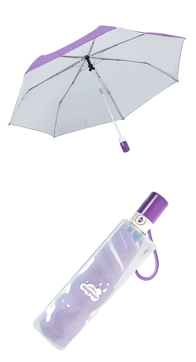Rainstory - -8°降溫凍齡個人自動傘(附贈果凍傘袋)-氛香紫-自動開收傘