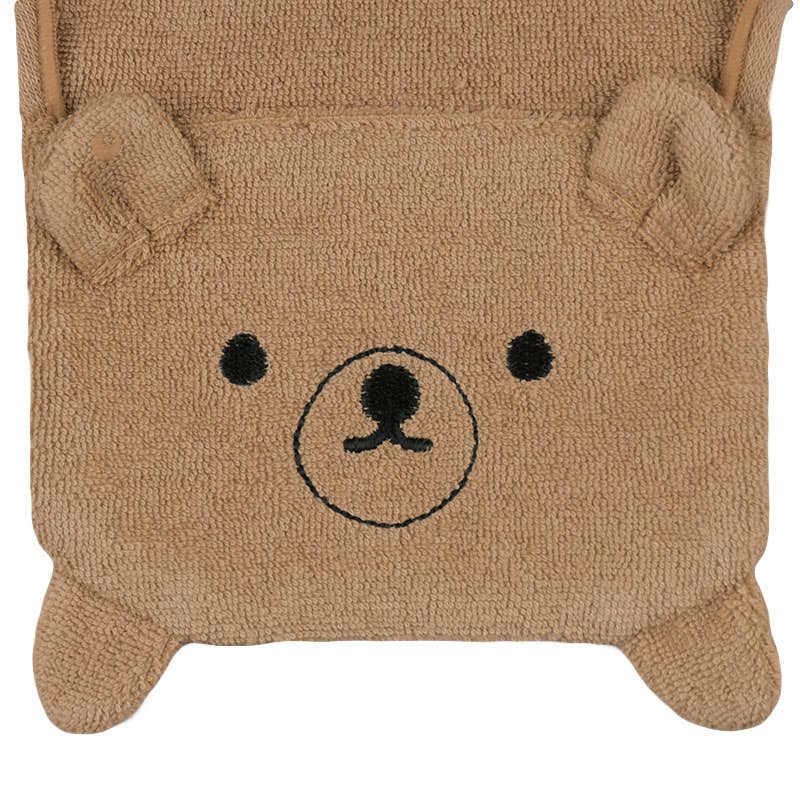 akachan honpo - 好替換吸汗背巾-動物-淺卡其色 (20×29cm)