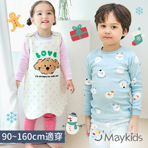 【韓國 Maykids】純棉薄／微厚家居服套裝ｘ三層保暖防踢被✧
