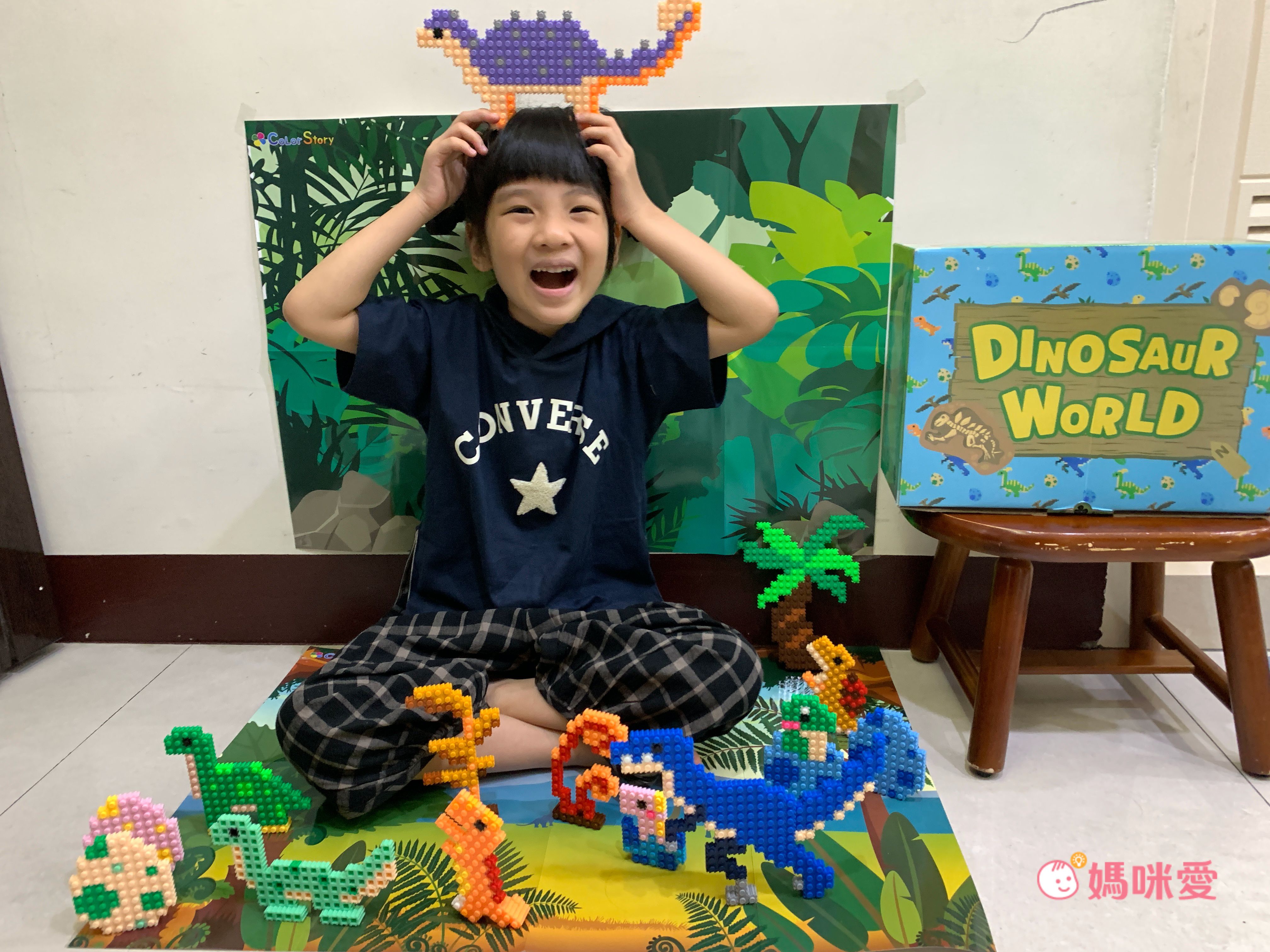 韓國 Color Story - 免燙拼豆-補充包165顆(緋紅/10mm)