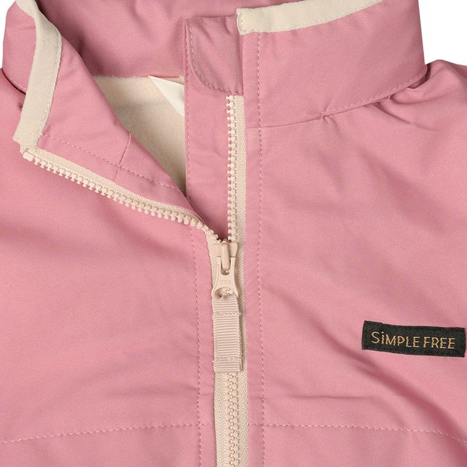 akachan honpo - 防潑水夾克-內裡刷毛-粉紅色