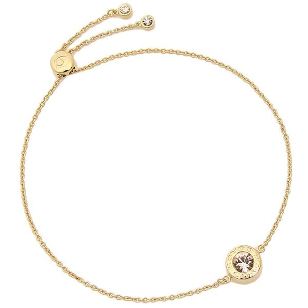 晶鑽圓環手鍊 (金色)