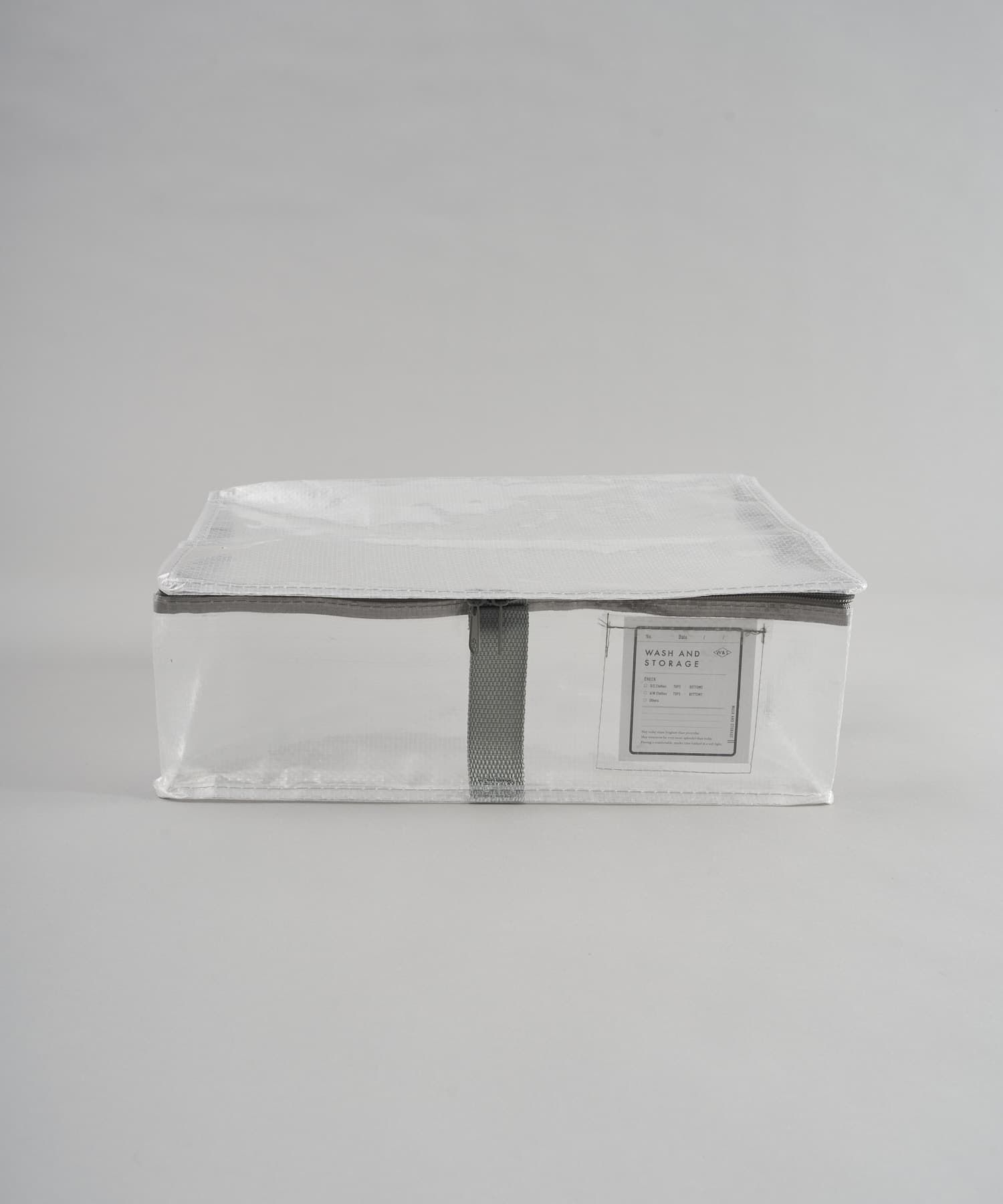 日本代購 - [日本主婦推薦] 半透明多功能衣物收納袋(附提把)-咖啡 (S(26x26x37cm))