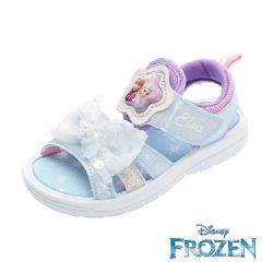 Disney 迪士尼 - 冰雪奇緣 童鞋 電燈涼鞋 FOKT51556-輕量防水-紫藍-(中童段)