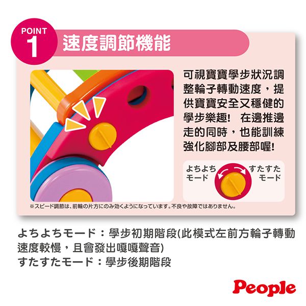 日本 People - 新折疊式簡易學步車