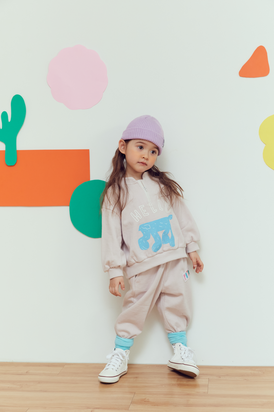 韓國 MINIATURE - 草原動物休閒套裝-粉杏