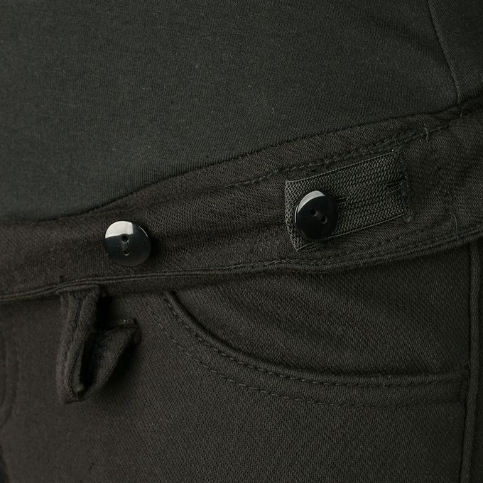 akachan honpo - 柔軟褲（內裡天鵝絨）-黑色