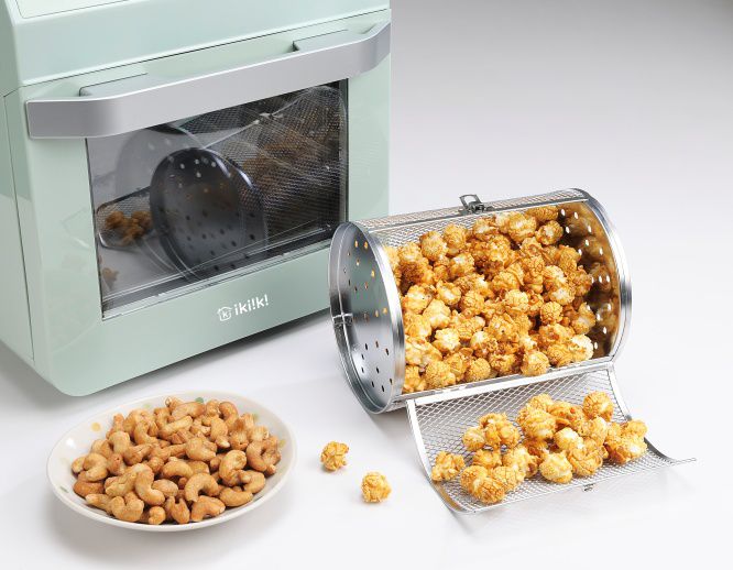 ikiiki 伊崎 - 氣炸烤箱(12公升)-七件大全配組-湖水綠