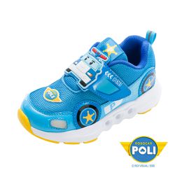 波力 - 波力 童鞋 電燈運動鞋 POKX54506-減緩跑步壓力輕量鞋底-藍-(中大童段)