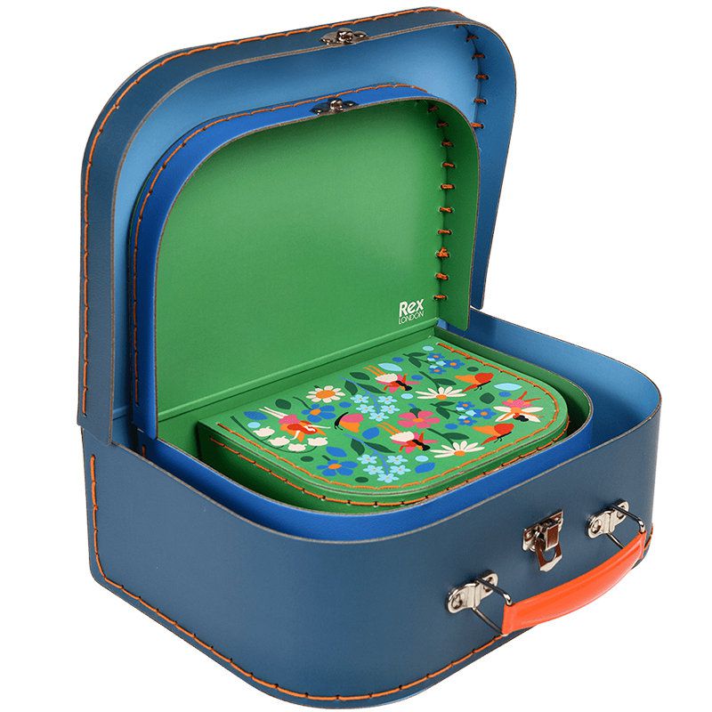 英國 Rex London - 幼兒/兒童旅行手拿箱3件組-精靈花園