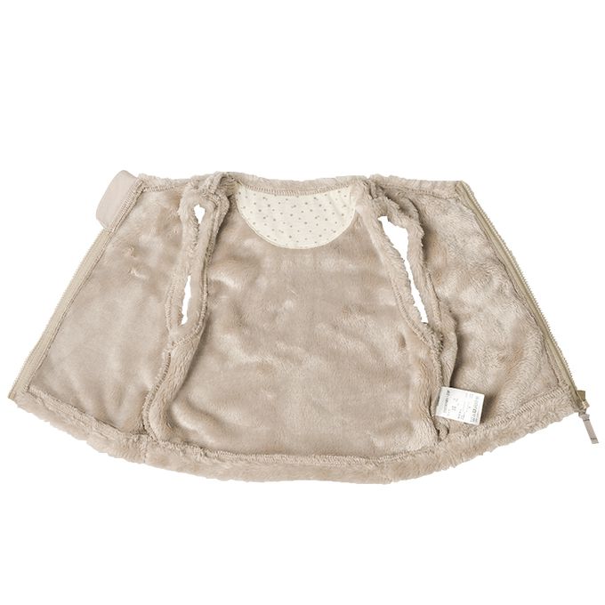 akachan honpo - 刷毛背心-咖啡色